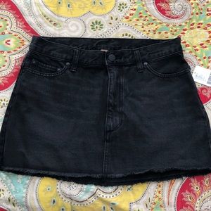 Free People black jean skirt